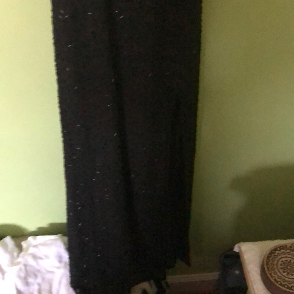Black sequins evening gown
